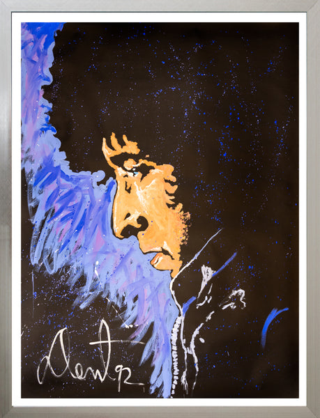 Denny Dent Bob Dylan Large 6' Signed Original Painting