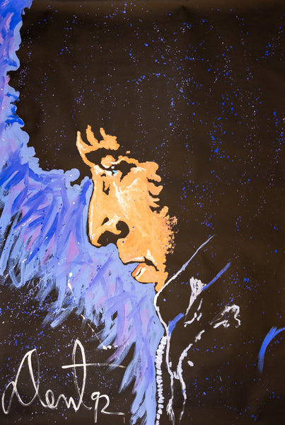 Denny Dent Bob Dylan Large 6' Signed Original Painting