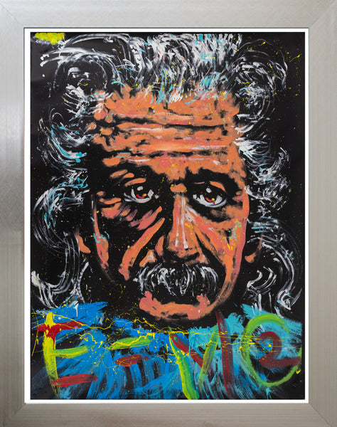 Denny Dent Albert Einstein Large 71” Original Painting