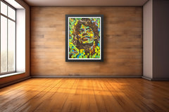 Denny Dent Mick Jagger Rolling Stones Large 6' Signed Original Painting