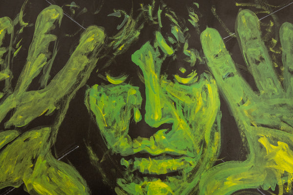 Denny Dent Jim Morrison Large 53” Original Painting