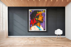 Denny Dent Jimi Hendrix Large 69" Original Painting