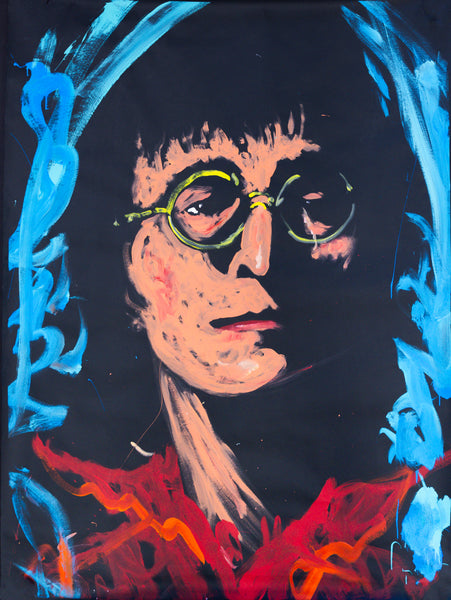 Denny Dent Original John Lennon Painting Large Signed