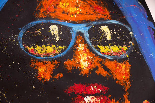 Denny Dent Stevie Wonder Large 69” Signed Original Painting