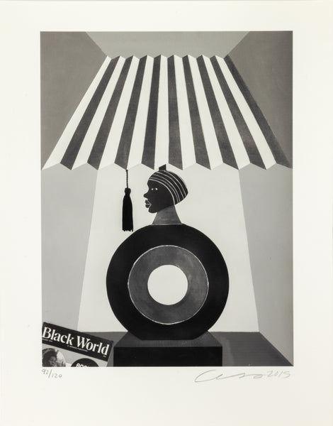 "Under the Soft Light" is a 2015 print by contemporary artist Derrick Adams.