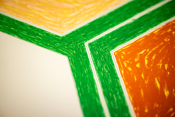 Frank Stella Effingham (from the Eccentric Polygons series) 1974 Signed Color Lithograph Edition of 100
