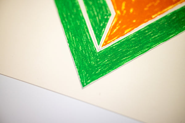 Frank Stella Effingham (from the Eccentric Polygons series) 1974 Signed Color Lithograph Edition of 100