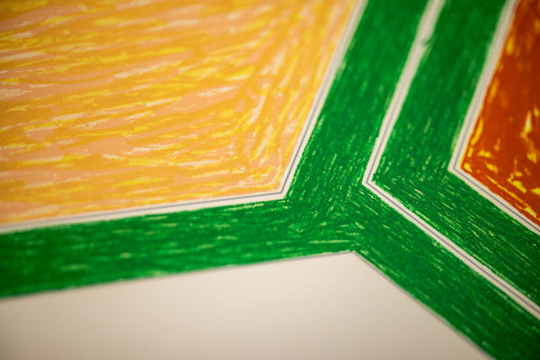Frank Stella Effingham (from the Eccentric Polygons series) 1974 Signed Color Lithograph Edition of 100