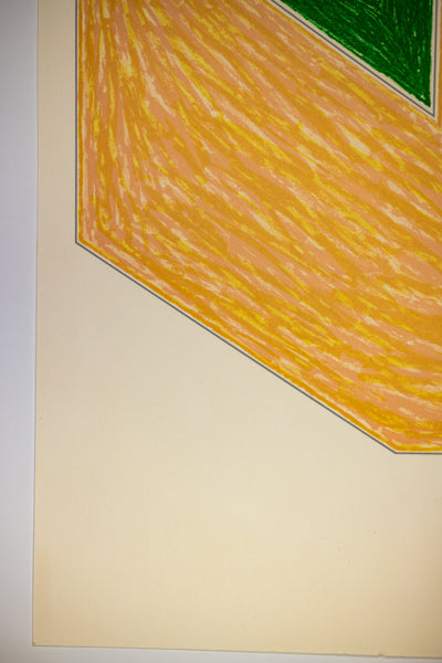 Frank Stella Effingham (from the Eccentric Polygons series) 1974 Signed Color Lithograph Edition of 100