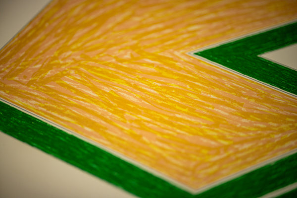 Frank Stella Effingham (from the Eccentric Polygons series) 1974 Signed Color Lithograph Edition of 100