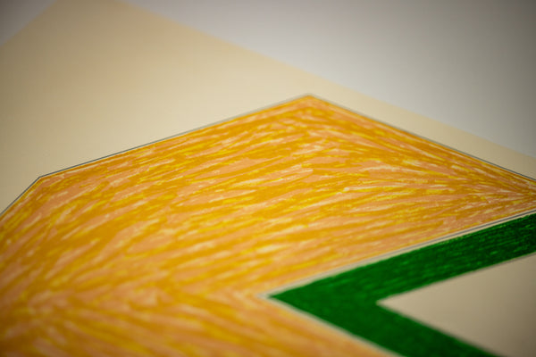 Frank Stella Effingham (from the Eccentric Polygons series) 1974 Signed Color Lithograph Edition of 100