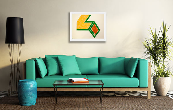 Frank Stella Effingham (from the Eccentric Polygons series) 1974 Signed Color Lithograph Edition of 100