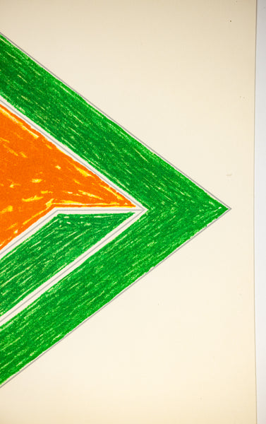 Frank Stella Effingham (from the Eccentric Polygons series) 1974 Signed Color Lithograph Edition of 100