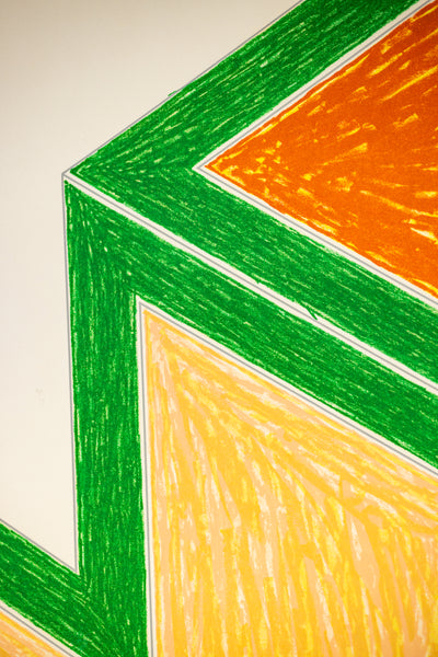 Frank Stella Effingham (from the Eccentric Polygons series) 1974 Signed Color Lithograph Edition of 100
