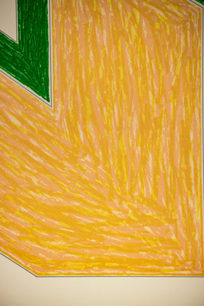 Frank Stella Effingham (from the Eccentric Polygons series) 1974 Signed Color Lithograph Edition of 100
