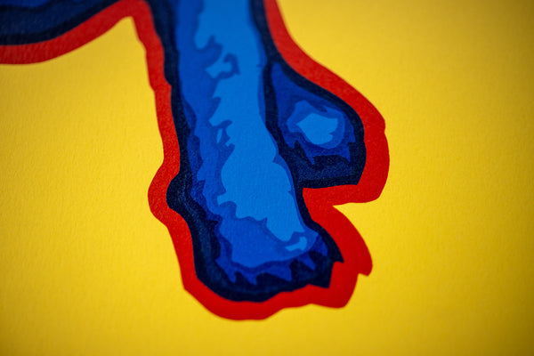 George Rodrigue Blue Label Blue Dog 1995 Signed Screenprint Edition of 50