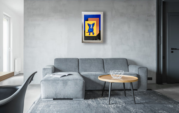 George Rodrigue Blue Label Blue Dog 1995 Signed Screenprint Edition of 50