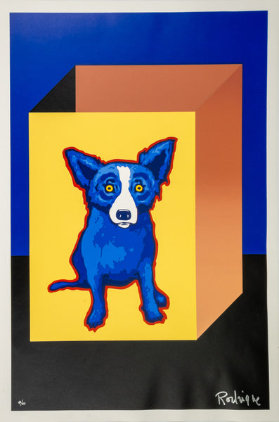 George Rodrigue Blue Label Blue Dog 1995 Signed Screenprint Edition of 50