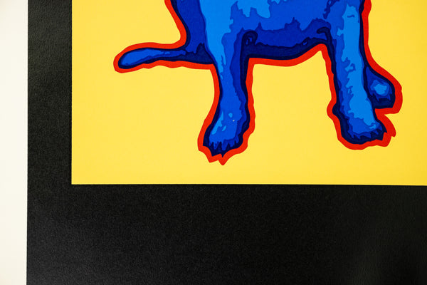 George Rodrigue Blue Label Blue Dog 1995 Signed Screenprint Edition of 50