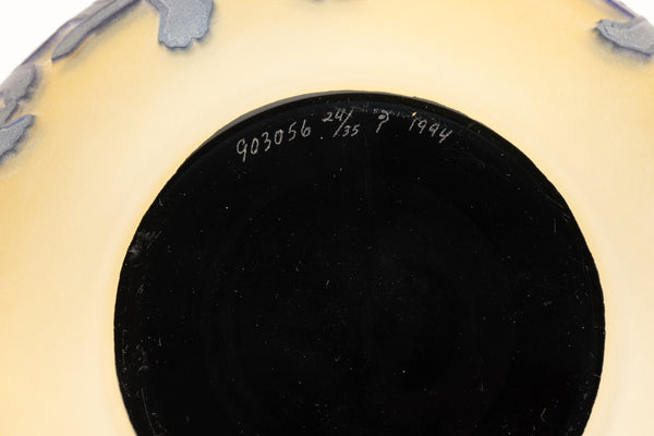 George Rodrigue Glass Sculpture Blue Dog with Cypress Trees 1994 Edition of 35