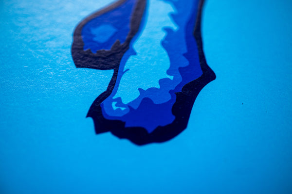 George Rodrigue Blue Skies Shining on Me Blue Dog Silkscreen Signed Edition of 190