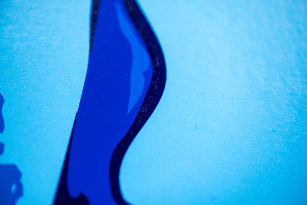 George Rodrigue Blue Skies Shining on Me Blue Dog Silkscreen Signed Edition of 190