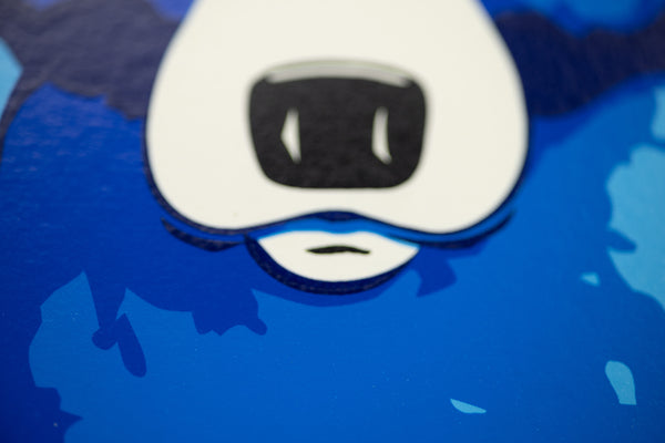 George Rodrigue Blue Skies Shining on Me Blue Dog Silkscreen Signed Edition of 190