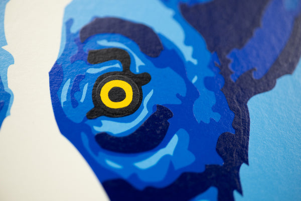 George Rodrigue Blue Skies Shining on Me Blue Dog Silkscreen Signed Edition of 190