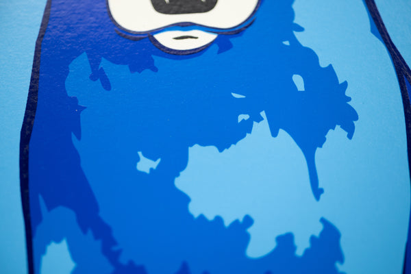 George Rodrigue Blue Skies Shining on Me Blue Dog Silkscreen Signed Edition of 190