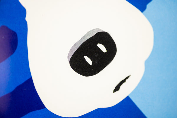 George Rodrigue, Round the Mulberry Bush, is a 2015 circular limited edition screenprint in colors measuring 35.5 inches in diameter