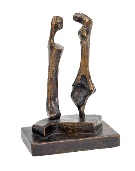 Henry Moore, Two Standing Women - 1983 Cast Bronze Sculpture Signed Edition of 9
