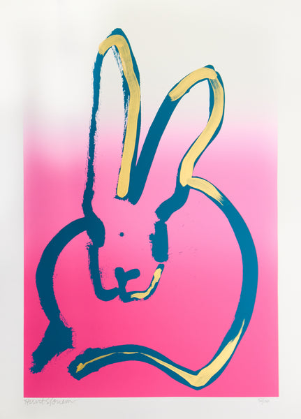 Hunt Slonem, Fiona, Limited Edition Print Hand Painted