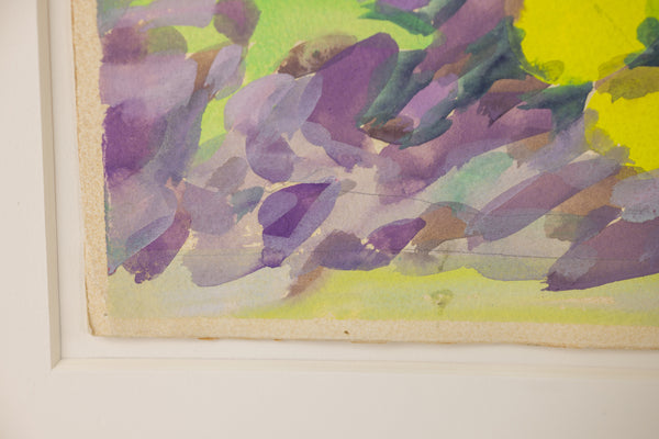 Hunt Slonem Tropical Fronds Original 1982 30” Signed Painting