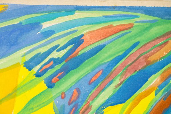 Hunt Slonem Tropical Fronds Original 1982 30” Signed Painting