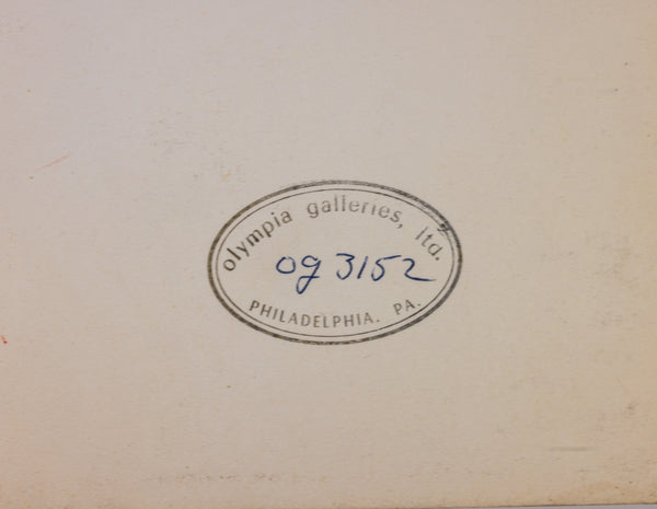 Ilya Bolotowsky Untitled 1969 Original Oil on Paper | Signed Geometric Abstraction Skyscraper Red Black 16.9x6.5 Inches w/ COA