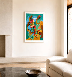 Jacob Lawrence, Celebration of Heritage, 1992 Signed Lithograph in Colors