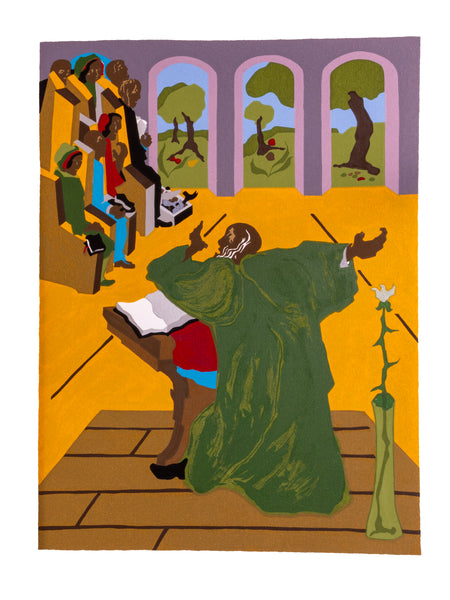 Jacob Lawrence The First Book of Moses Called Genesis Bound Book Featuring 8 Color Screenprints Signed Edition of 400