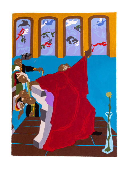 Jacob Lawrence The First Book of Moses Called Genesis Bound Book Featuring 8 Color Screenprints Signed Edition of 400