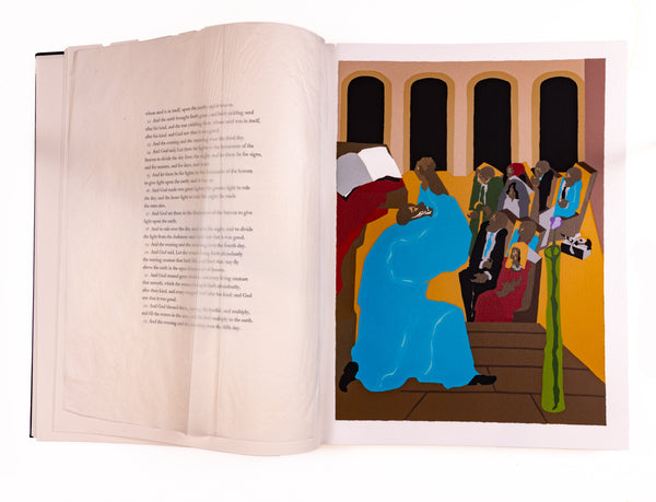 Jacob Lawrence The First Book of Moses Called Genesis Bound Book Featuring 8 Color Screenprints Signed Edition of 400