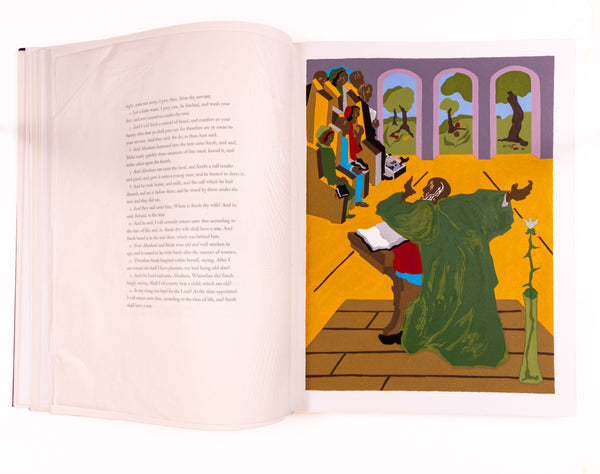 Jacob Lawrence The First Book of Moses Called Genesis Bound Book Featuring 8 Color Screenprints Signed Edition of 400