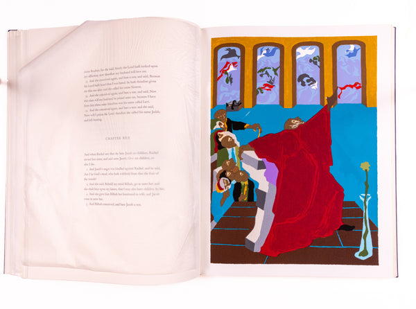 Jacob Lawrence The First Book of Moses Called Genesis Bound Book Featuring 8 Color Screenprints Signed Edition of 400