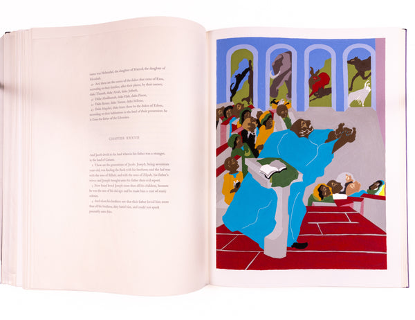 Jacob Lawrence The First Book of Moses Called Genesis Bound Book Featuring 8 Color Screenprints Signed Edition of 400