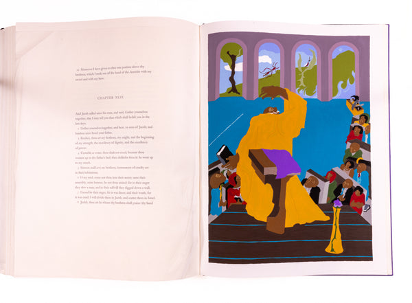 Jacob Lawrence The First Book of Moses Called Genesis Bound Book Featuring 8 Color Screenprints Signed Edition of 400