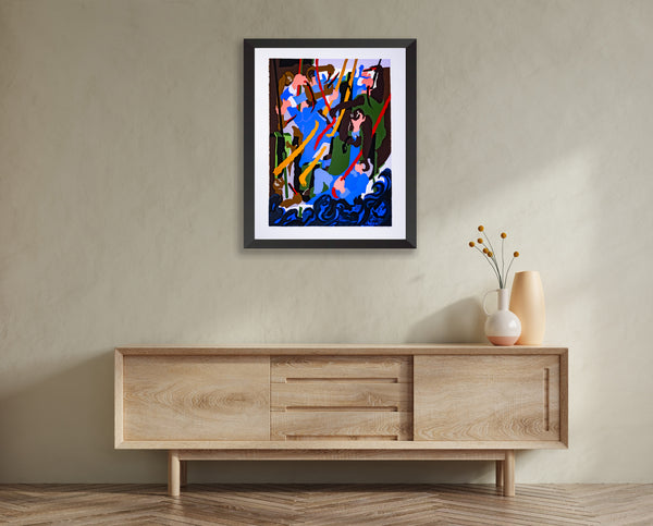 Jacob Lawrence, Revolt on the Amistad, 1989 Signed Screen-print Edition of 120