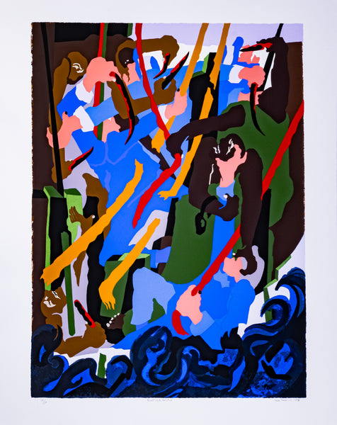 Jacob Lawrence Revolt on the Amistad 1989 Signed Screen-Print Edition of 120