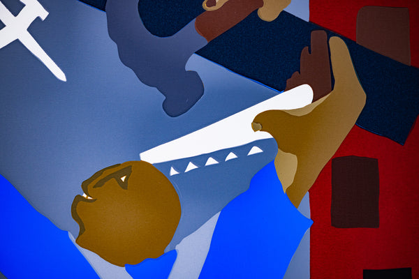 Jacob Lawrence Stained Glass Windows Signed 2000 Screenprint Edition of 135