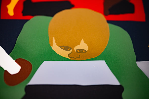 Jacob Lawrence Stained Glass Windows Signed 2000 Screenprint Edition of 135