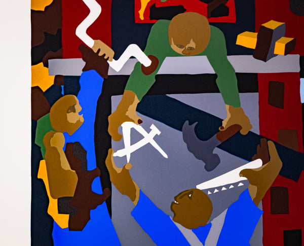 Jacob Lawrence Stained Glass Windows Signed 2000 Screenprint Edition of 135