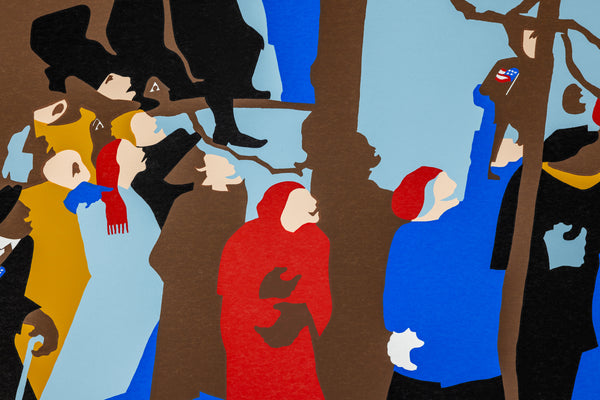 Jacob Lawrence The Swearing In Color Screenprint Signed Edition of 100