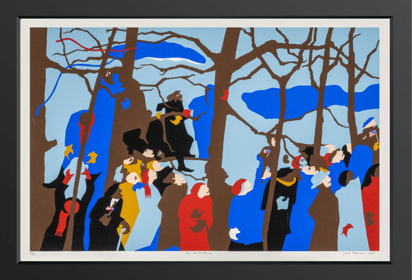 Jacob Lawrence The Swearing In Color Screenprint Signed Edition of 100